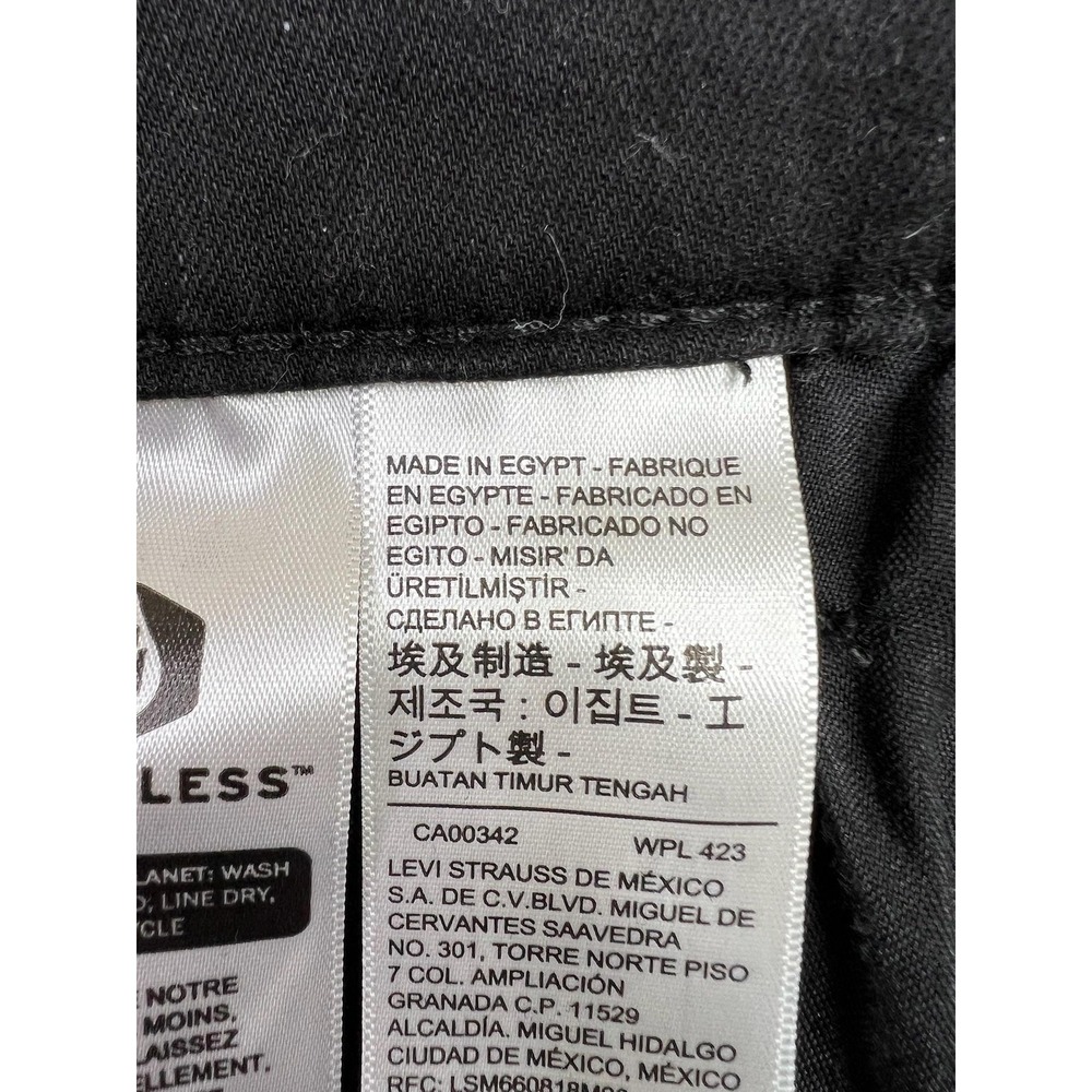 Levis 720 High Rise Super Skinny Jeans Womens 30x30 Black Dark Wash Stretch - Picture 9 of 16